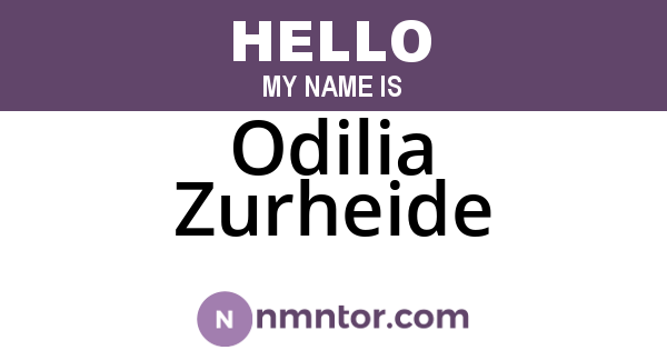 Odilia Zurheide