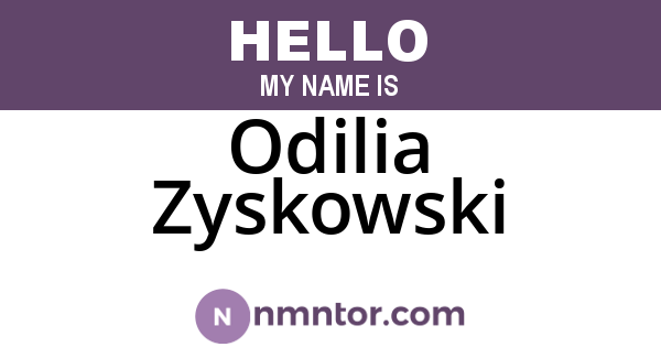 Odilia Zyskowski