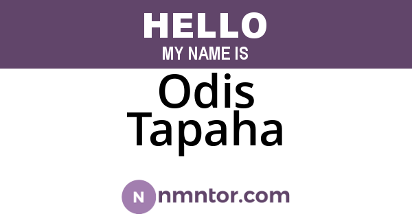 Odis Tapaha