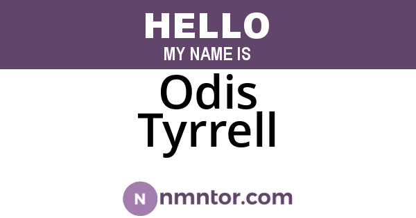 Odis Tyrrell