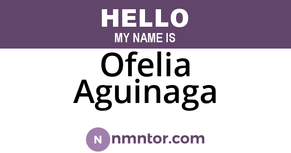 Ofelia Aguinaga