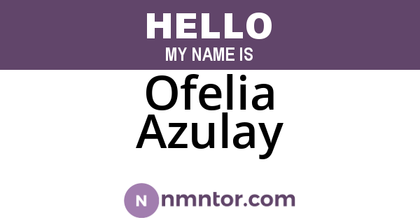Ofelia Azulay