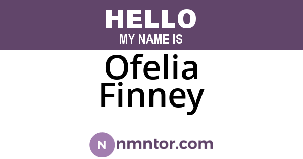 Ofelia Finney