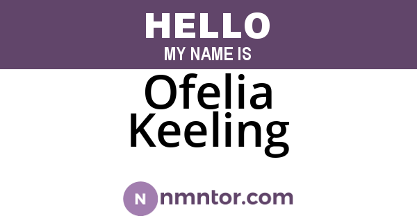 Ofelia Keeling