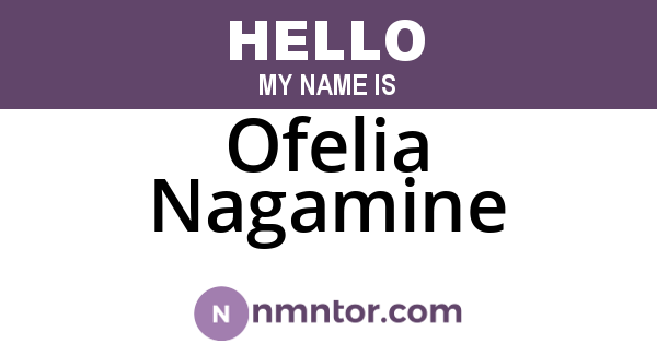 Ofelia Nagamine