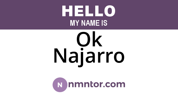 Ok Najarro