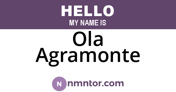 Ola Agramonte
