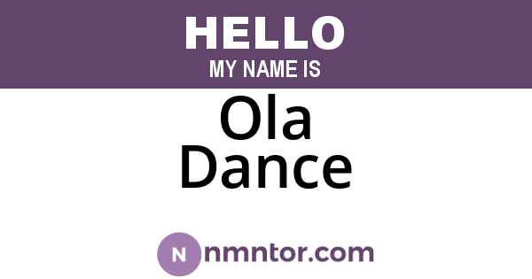 Ola Dance