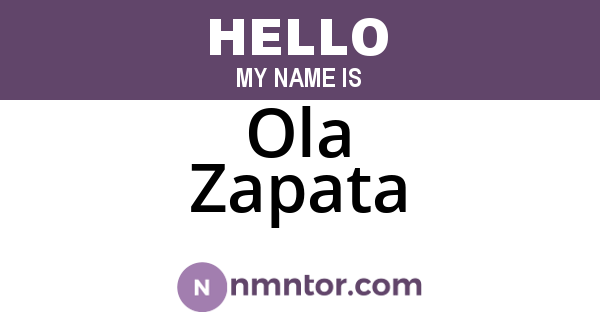 Ola Zapata
