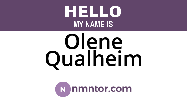 Olene Qualheim