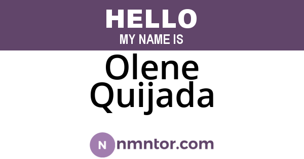Olene Quijada