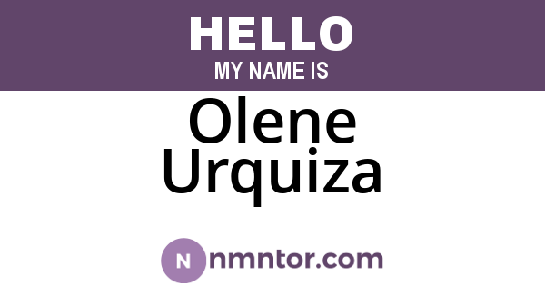 Olene Urquiza