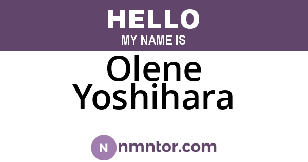 Olene Yoshihara