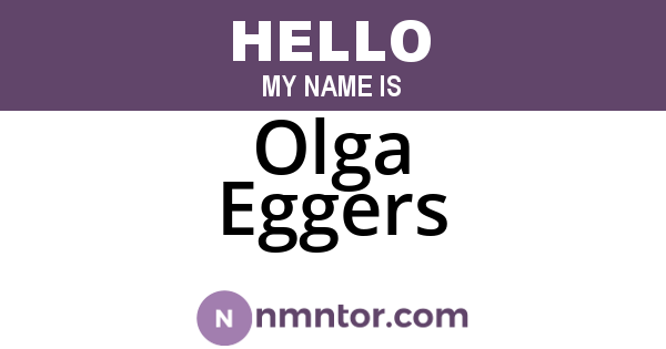 Olga Eggers