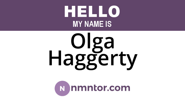 Olga Haggerty