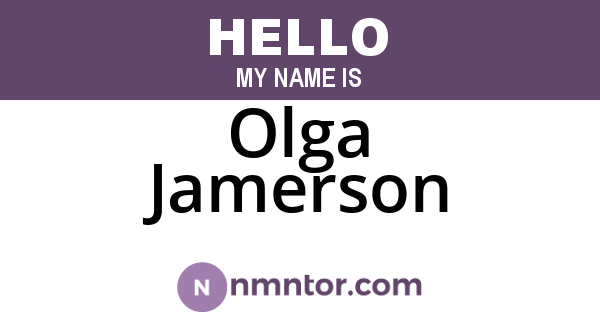 Olga Jamerson