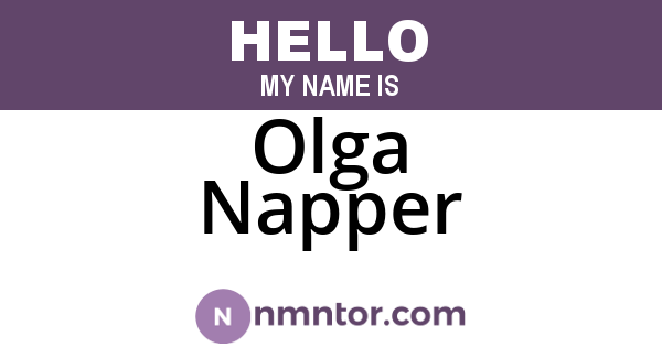 Olga Napper