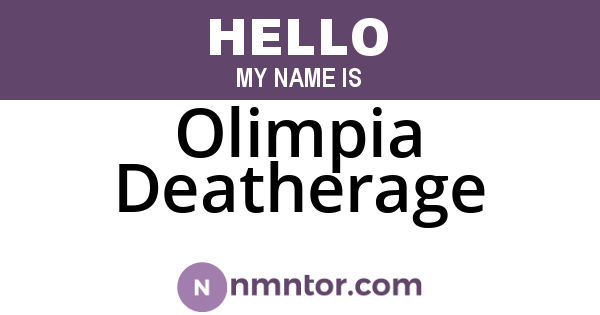 Olimpia Deatherage