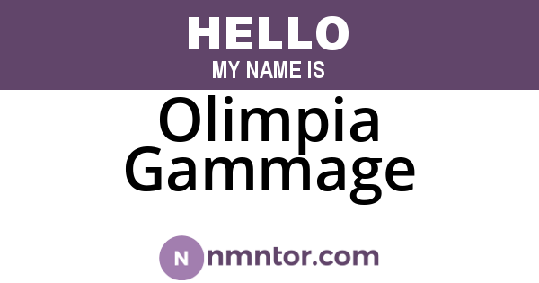 Olimpia Gammage