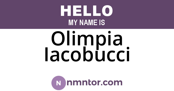 Olimpia Iacobucci