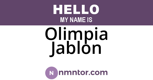 Olimpia Jablon