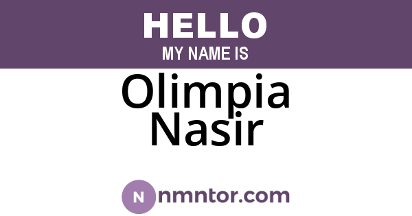 Olimpia Nasir