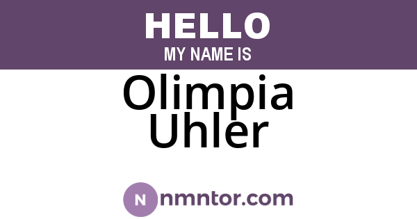 Olimpia Uhler