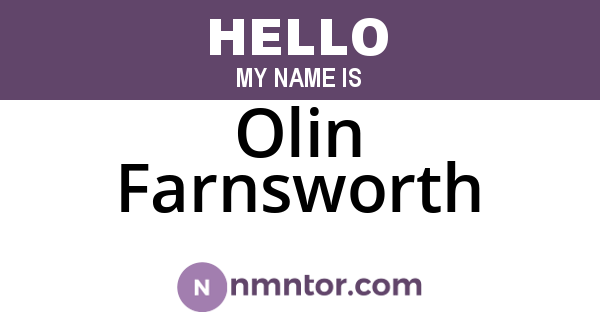 Olin Farnsworth
