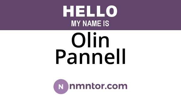 Olin Pannell
