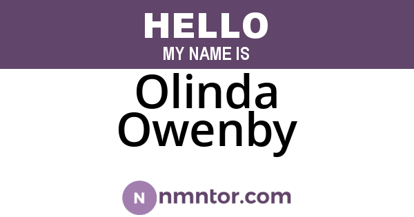 Olinda Owenby