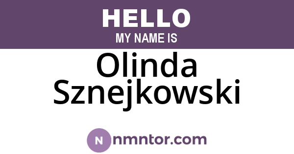 Olinda Sznejkowski