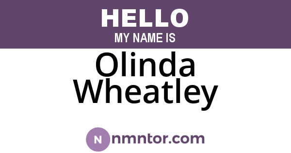 Olinda Wheatley