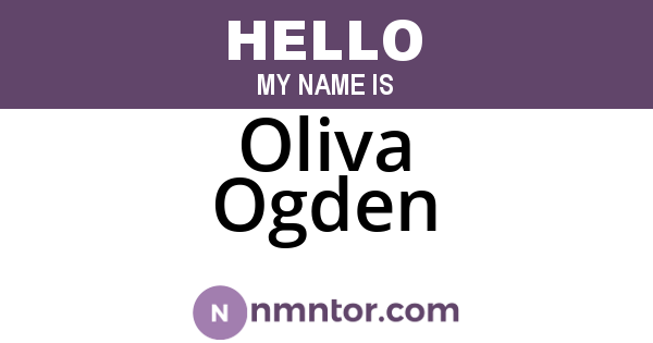 Oliva Ogden
