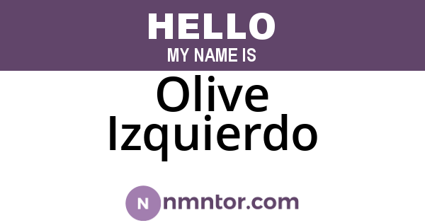 Olive Izquierdo
