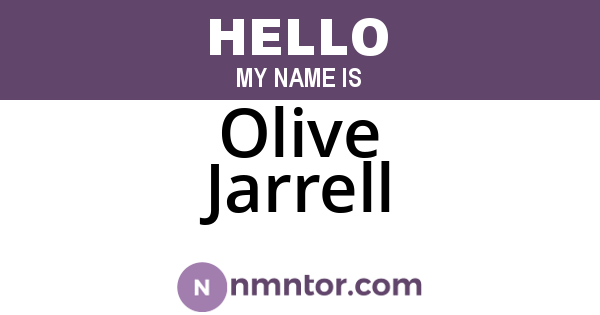 Olive Jarrell
