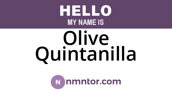 Olive Quintanilla