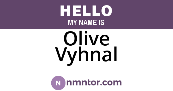 Olive Vyhnal