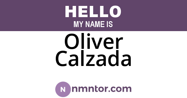 Oliver Calzada