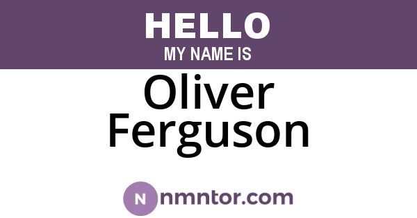 Oliver Ferguson