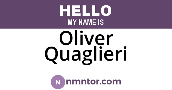 Oliver Quaglieri