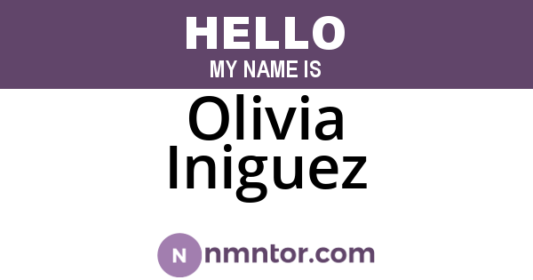 Olivia Iniguez