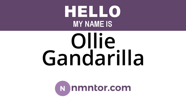 Ollie Gandarilla