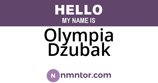 Olympia Dzubak