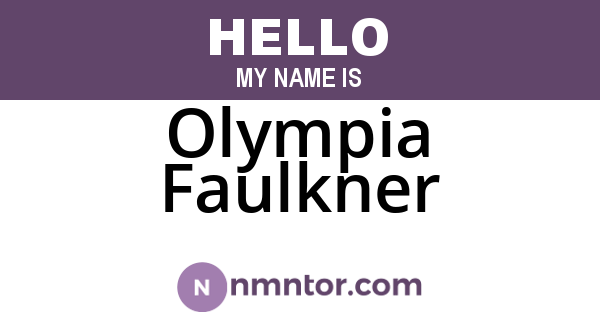 Olympia Faulkner