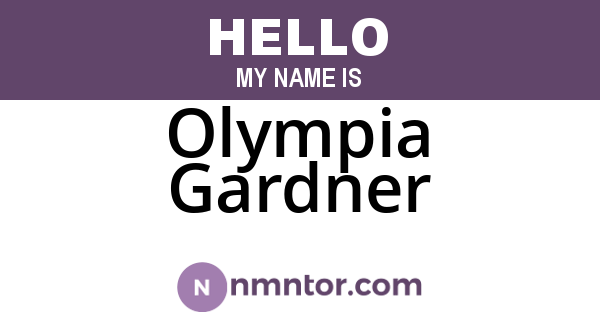 Olympia Gardner