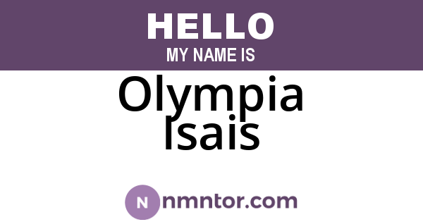 Olympia Isais