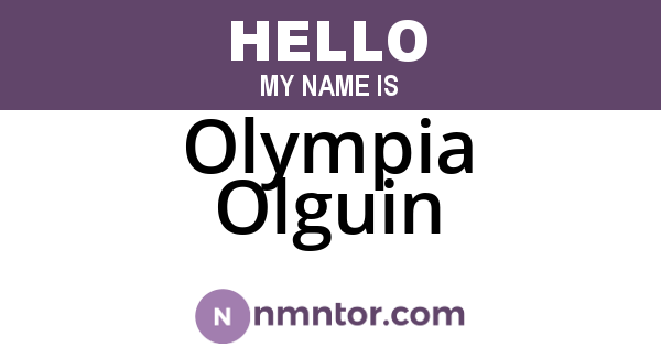 Olympia Olguin