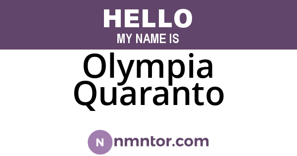 Olympia Quaranto