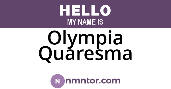 Olympia Quaresma