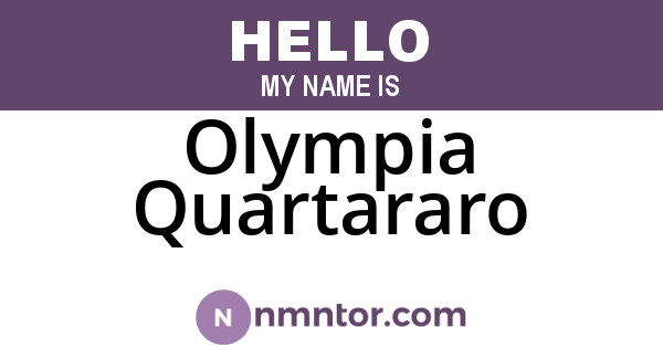 Olympia Quartararo